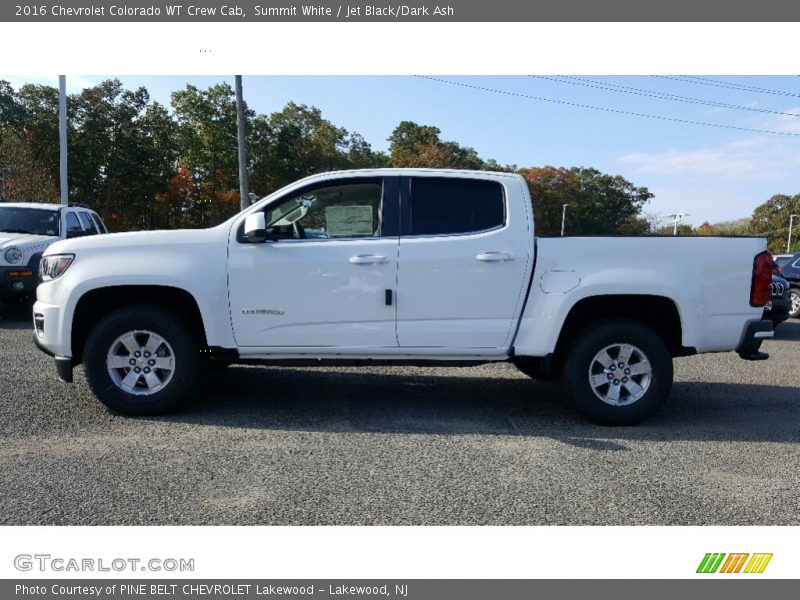 Summit White / Jet Black/Dark Ash 2016 Chevrolet Colorado WT Crew Cab