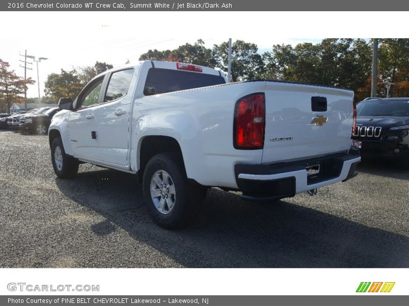 Summit White / Jet Black/Dark Ash 2016 Chevrolet Colorado WT Crew Cab