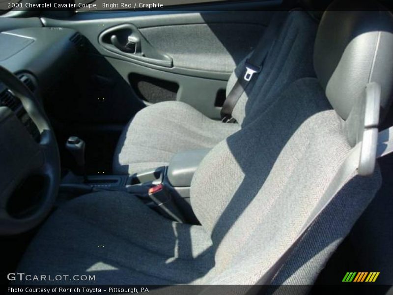 Bright Red / Graphite 2001 Chevrolet Cavalier Coupe