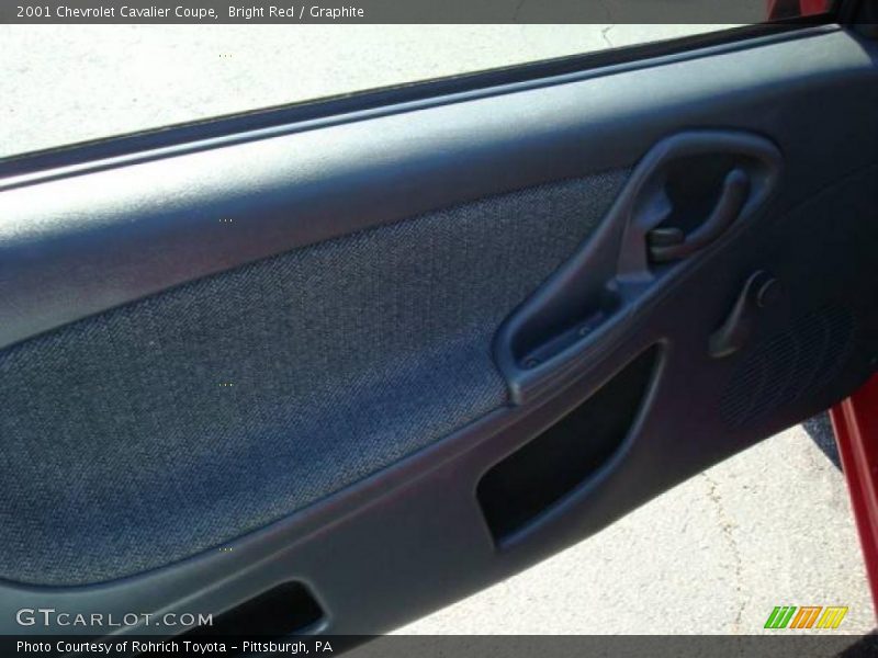 Bright Red / Graphite 2001 Chevrolet Cavalier Coupe