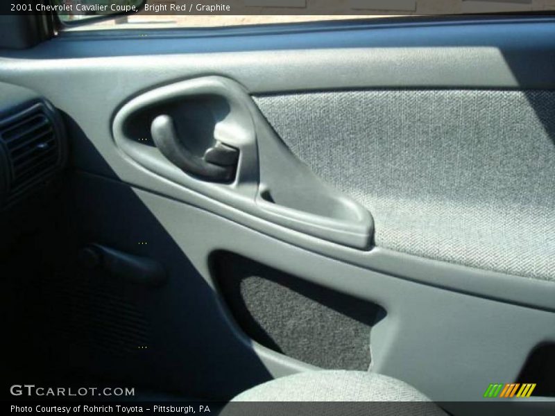 Bright Red / Graphite 2001 Chevrolet Cavalier Coupe