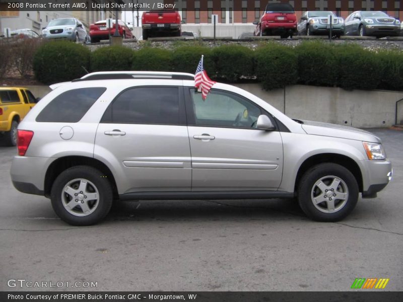 Liquid Silver Metallic / Ebony 2008 Pontiac Torrent AWD