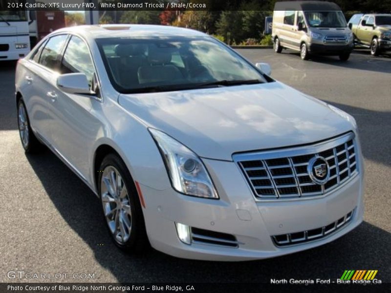 White Diamond Tricoat / Shale/Cocoa 2014 Cadillac XTS Luxury FWD