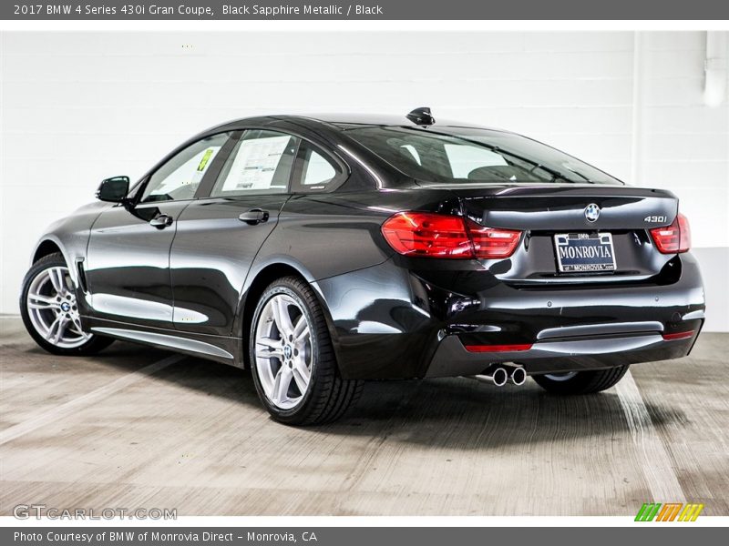 Black Sapphire Metallic / Black 2017 BMW 4 Series 430i Gran Coupe