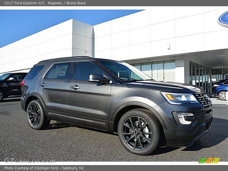 Magnetic / Ebony Black 2017 Ford Explorer XLT