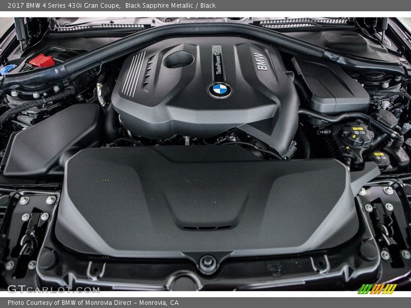 Black Sapphire Metallic / Black 2017 BMW 4 Series 430i Gran Coupe