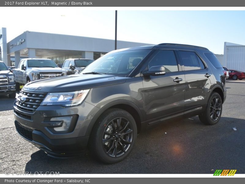 Magnetic / Ebony Black 2017 Ford Explorer XLT