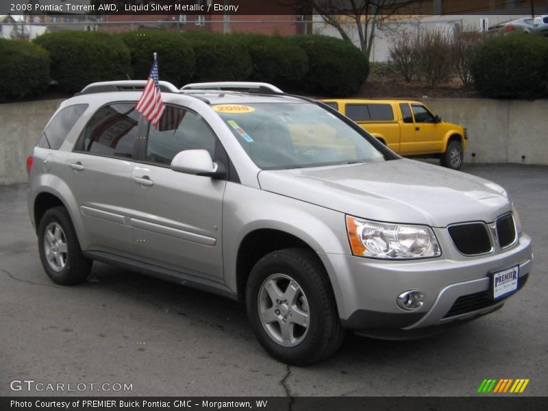Liquid Silver Metallic / Ebony 2008 Pontiac Torrent AWD