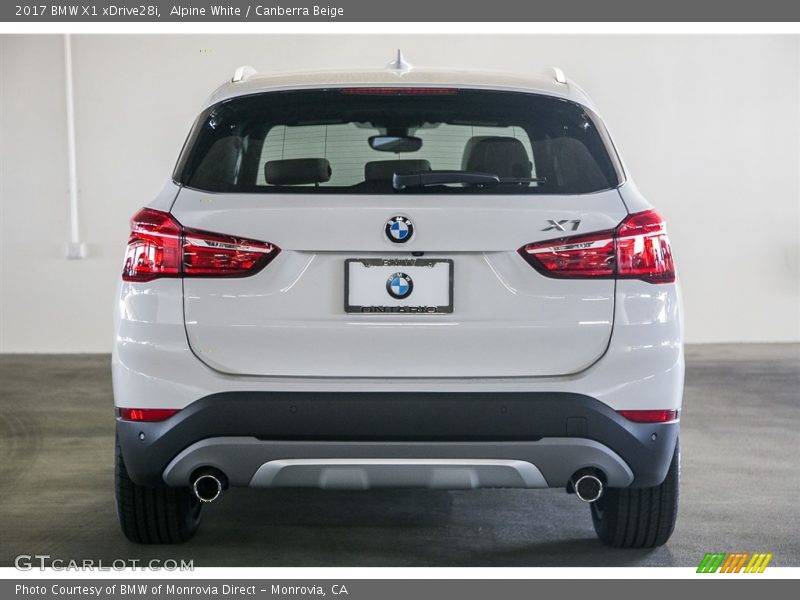 Alpine White / Canberra Beige 2017 BMW X1 xDrive28i