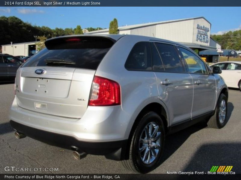 Ingot Silver / Medium Light Stone 2014 Ford Edge SEL