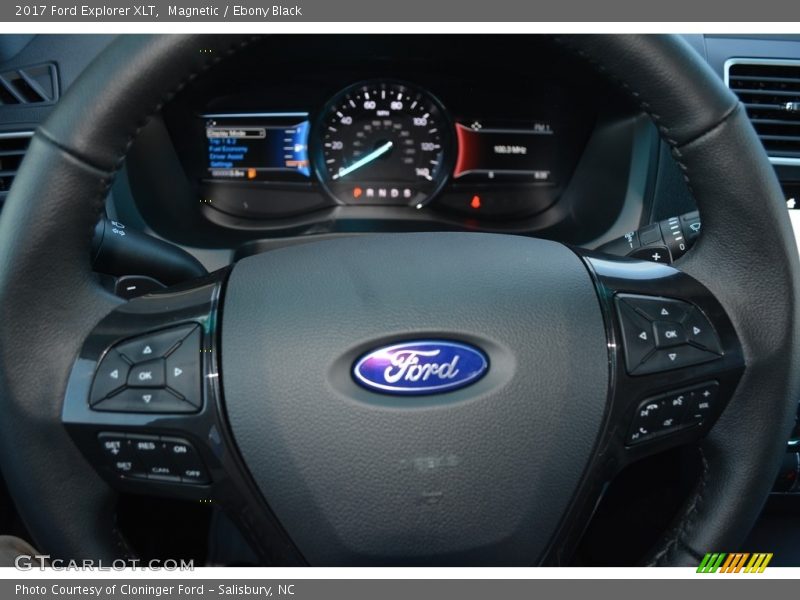 Magnetic / Ebony Black 2017 Ford Explorer XLT