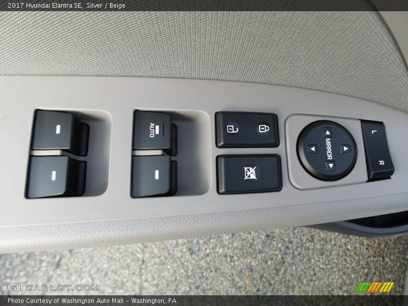 Silver / Beige 2017 Hyundai Elantra SE