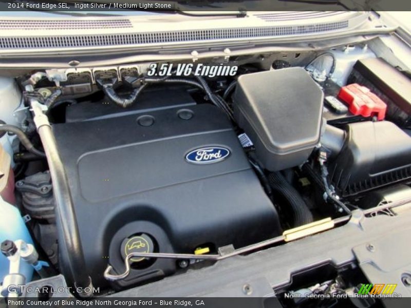 Ingot Silver / Medium Light Stone 2014 Ford Edge SEL