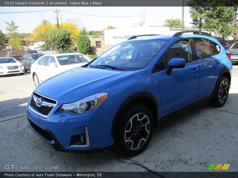 Hyper Blue / Black 2016 Subaru Crosstrek 2.0i Limited