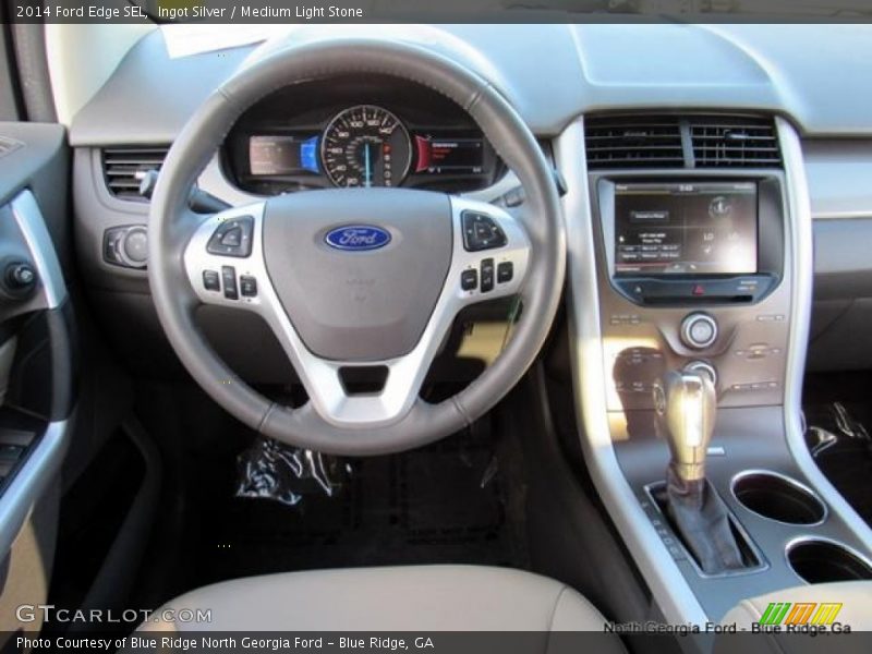 Ingot Silver / Medium Light Stone 2014 Ford Edge SEL