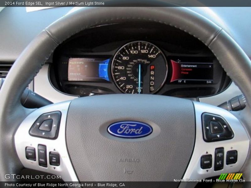 Ingot Silver / Medium Light Stone 2014 Ford Edge SEL