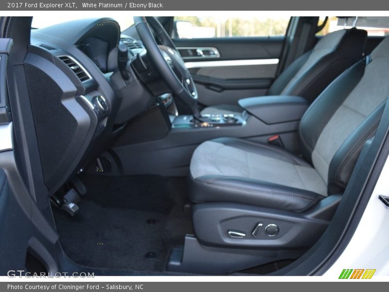 White Platinum / Ebony Black 2017 Ford Explorer XLT