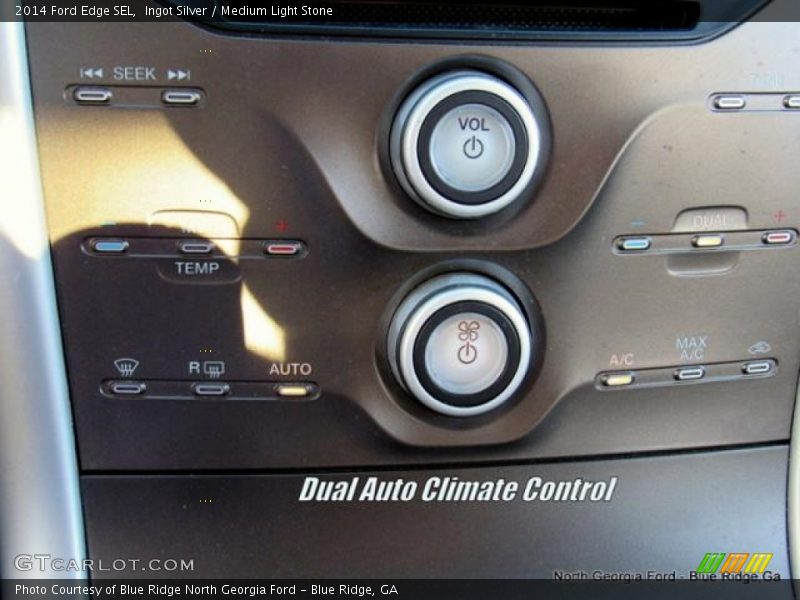 Ingot Silver / Medium Light Stone 2014 Ford Edge SEL