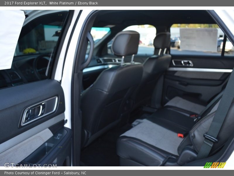 White Platinum / Ebony Black 2017 Ford Explorer XLT