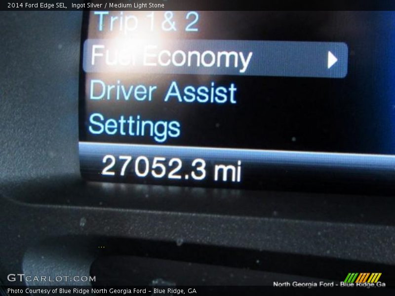 Ingot Silver / Medium Light Stone 2014 Ford Edge SEL