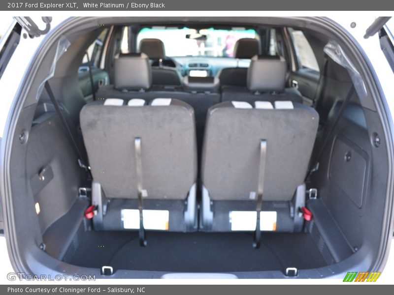 White Platinum / Ebony Black 2017 Ford Explorer XLT