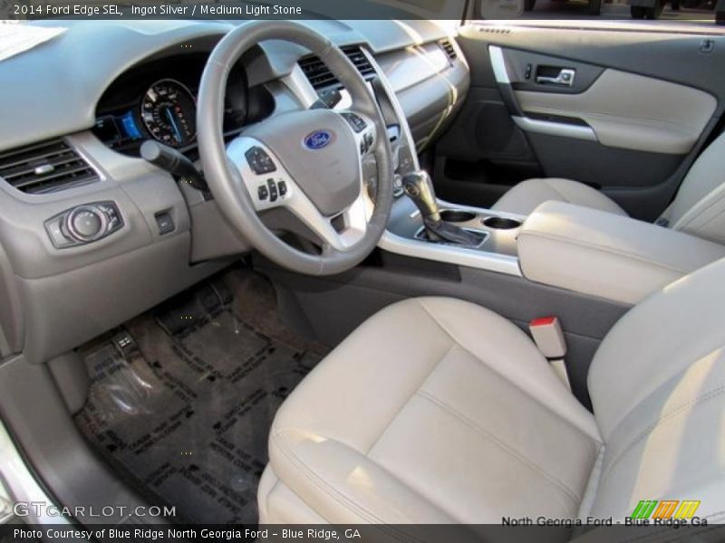 Ingot Silver / Medium Light Stone 2014 Ford Edge SEL