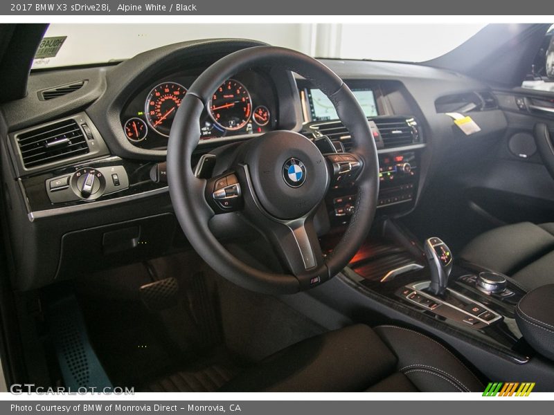 Alpine White / Black 2017 BMW X3 sDrive28i