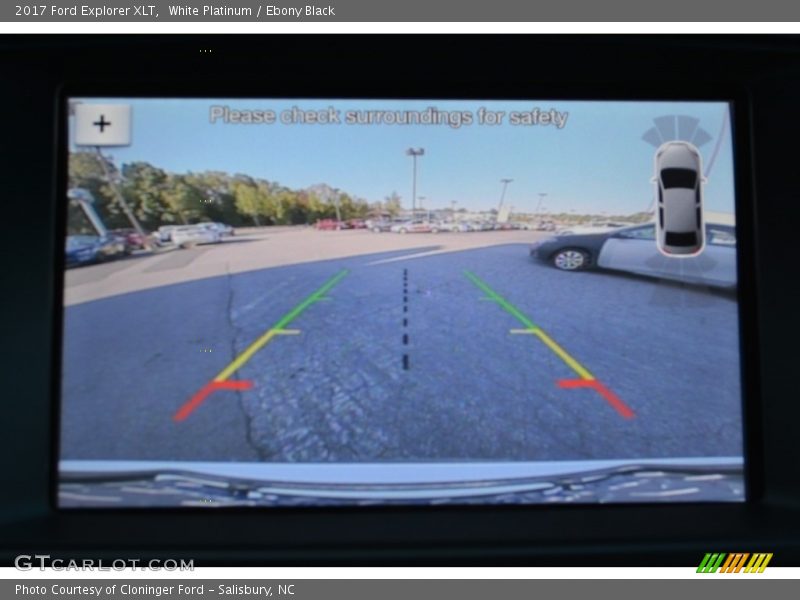 White Platinum / Ebony Black 2017 Ford Explorer XLT
