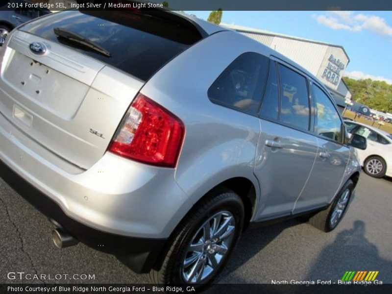 Ingot Silver / Medium Light Stone 2014 Ford Edge SEL