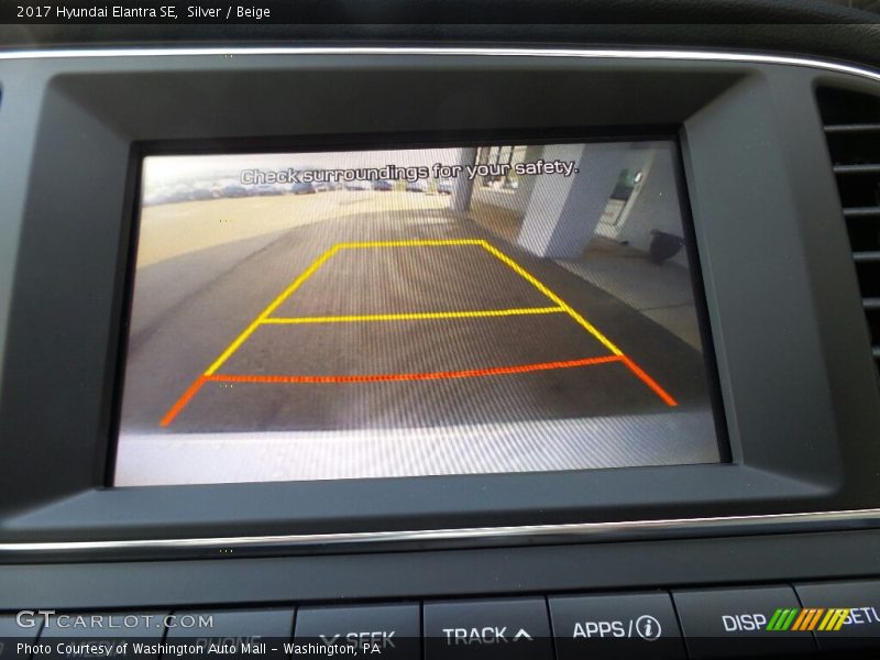 Silver / Beige 2017 Hyundai Elantra SE