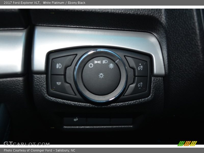 White Platinum / Ebony Black 2017 Ford Explorer XLT