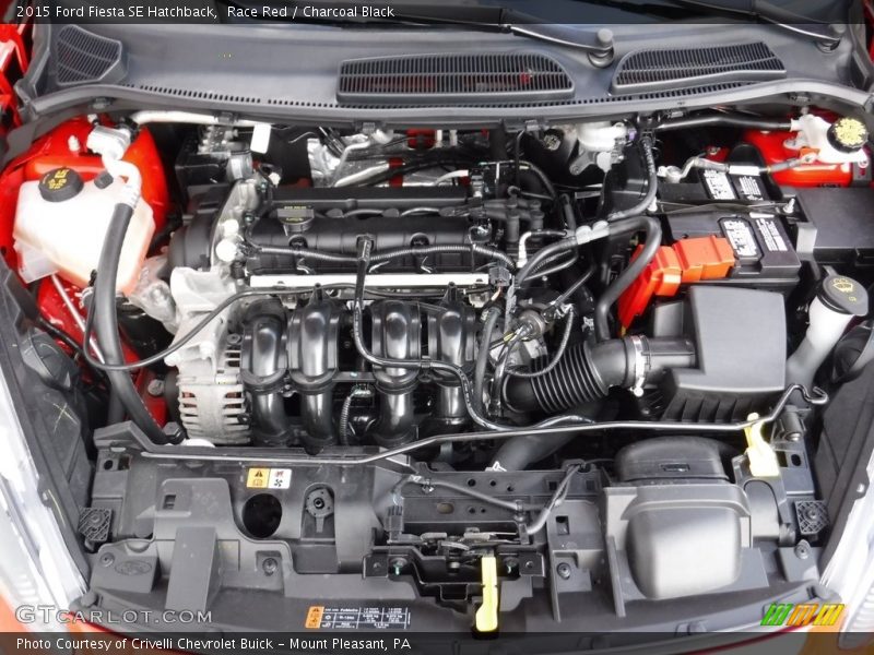 Race Red / Charcoal Black 2015 Ford Fiesta SE Hatchback