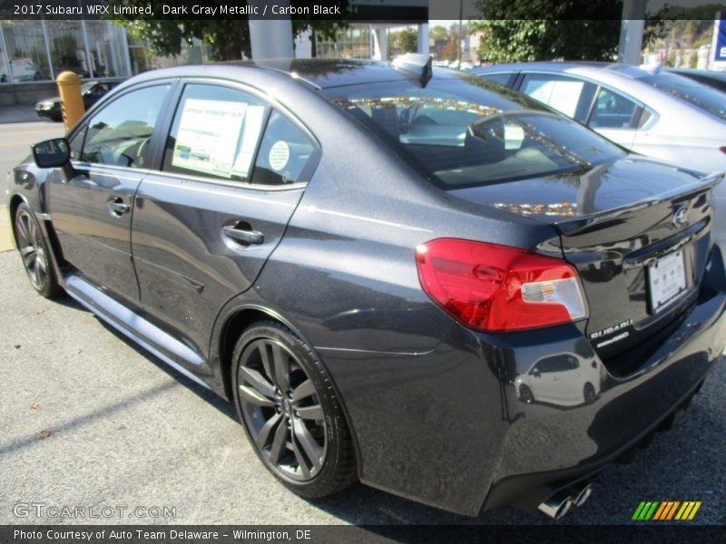 Dark Gray Metallic / Carbon Black 2017 Subaru WRX Limited