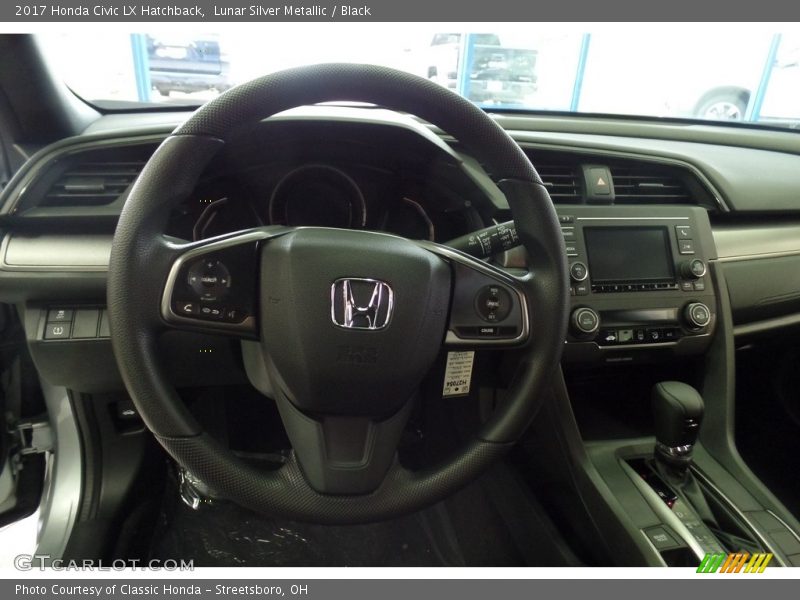Lunar Silver Metallic / Black 2017 Honda Civic LX Hatchback