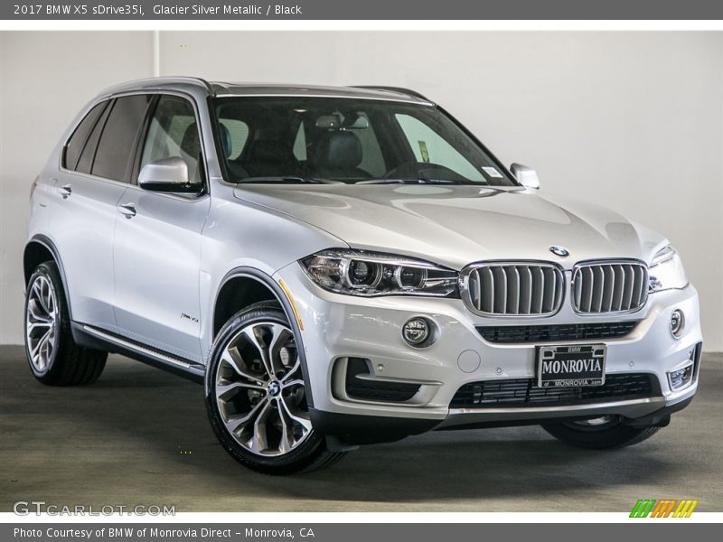 Glacier Silver Metallic / Black 2017 BMW X5 sDrive35i