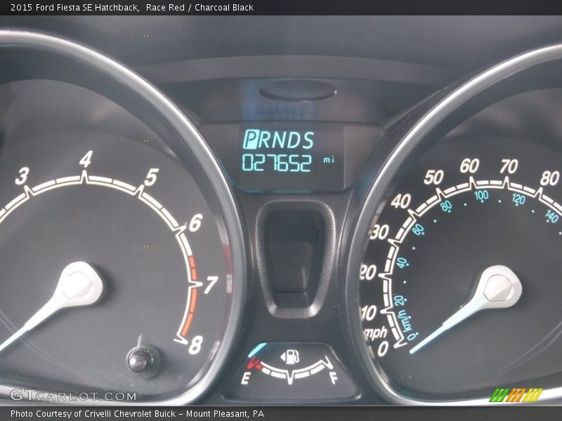 Race Red / Charcoal Black 2015 Ford Fiesta SE Hatchback