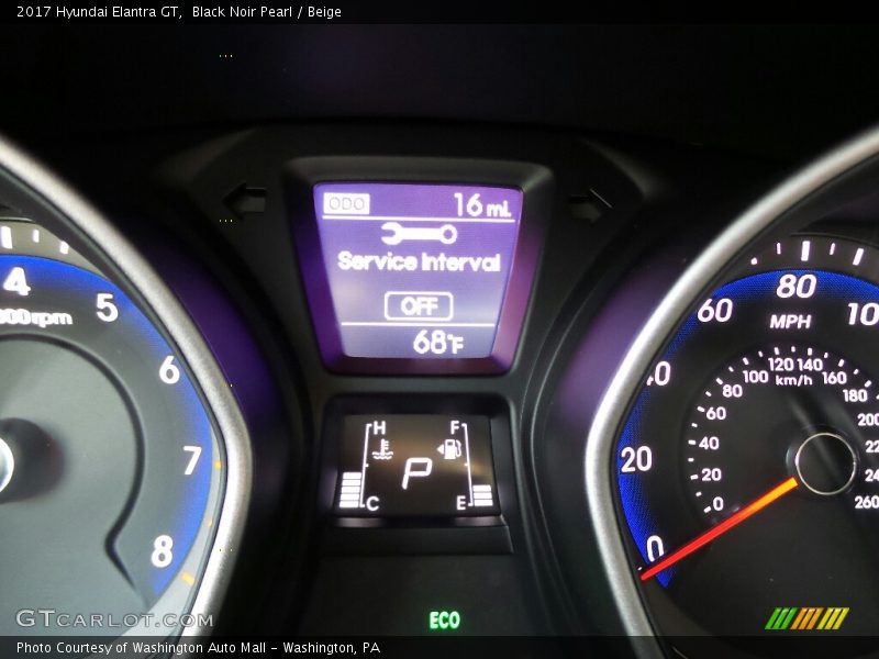 Black Noir Pearl / Beige 2017 Hyundai Elantra GT