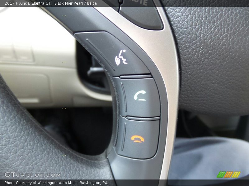 Black Noir Pearl / Beige 2017 Hyundai Elantra GT