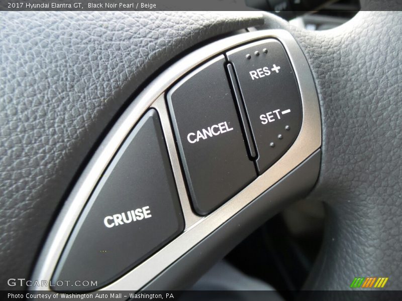 Black Noir Pearl / Beige 2017 Hyundai Elantra GT