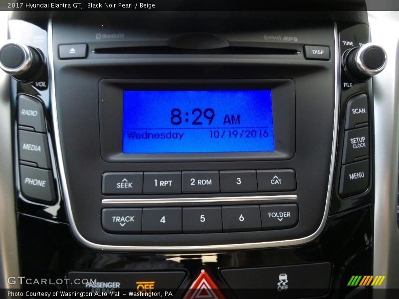 Black Noir Pearl / Beige 2017 Hyundai Elantra GT