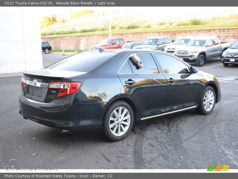 Attitude Black Metallic / Light Gray 2012 Toyota Camry XLE V6