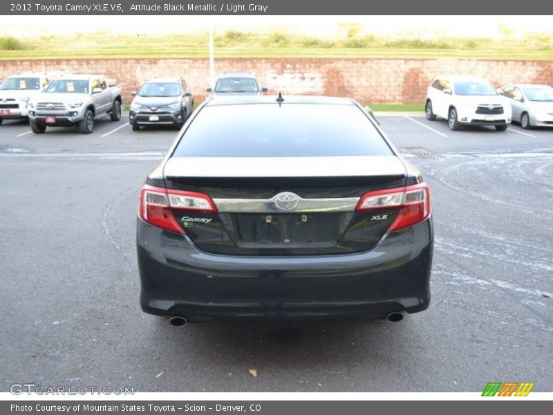 Attitude Black Metallic / Light Gray 2012 Toyota Camry XLE V6