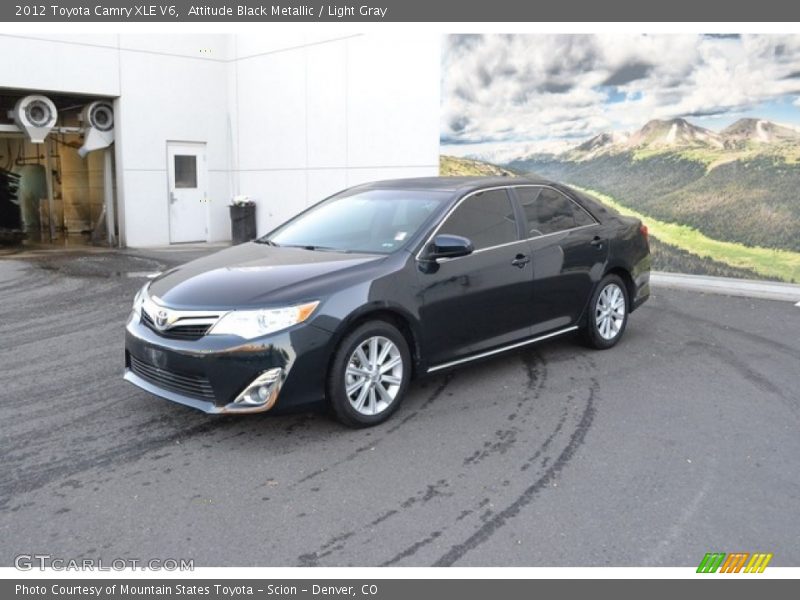 Attitude Black Metallic / Light Gray 2012 Toyota Camry XLE V6