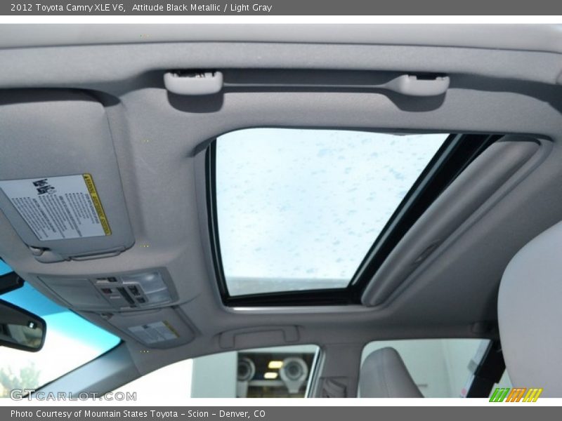 Attitude Black Metallic / Light Gray 2012 Toyota Camry XLE V6