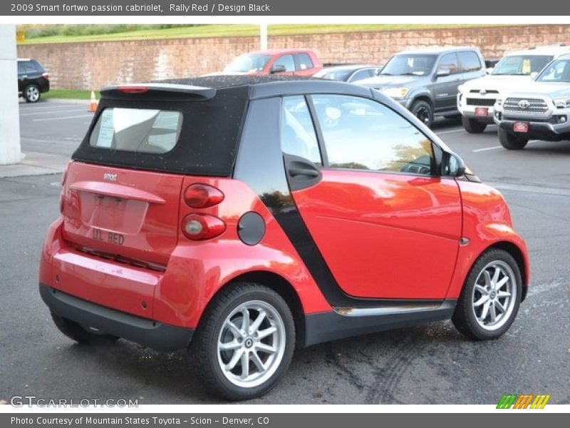 Rally Red / Design Black 2009 Smart fortwo passion cabriolet