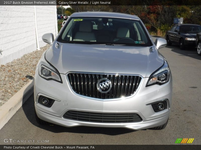 Galaxy Silver Metallic / Light Neutral 2017 Buick Envision Preferred AWD