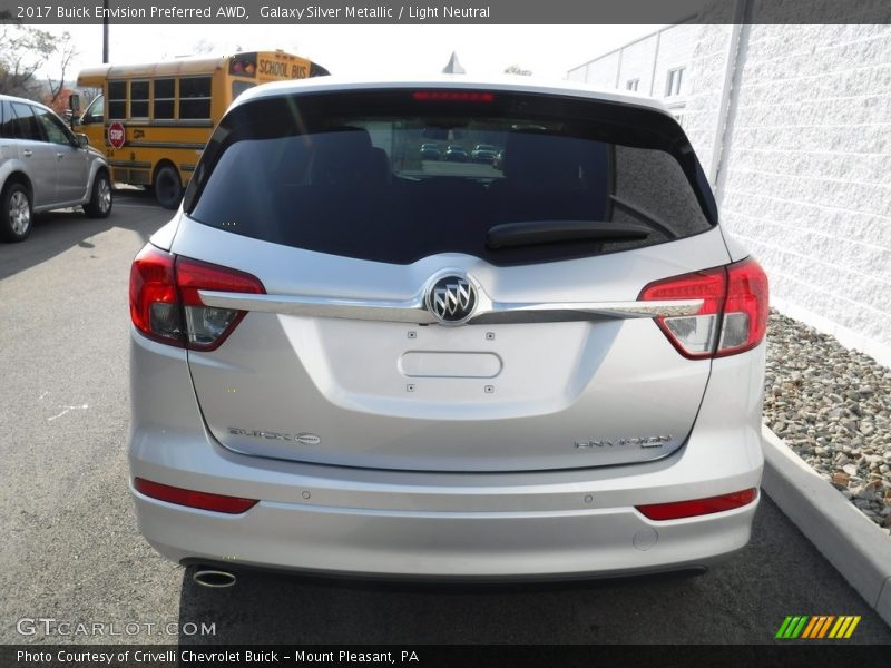 Galaxy Silver Metallic / Light Neutral 2017 Buick Envision Preferred AWD