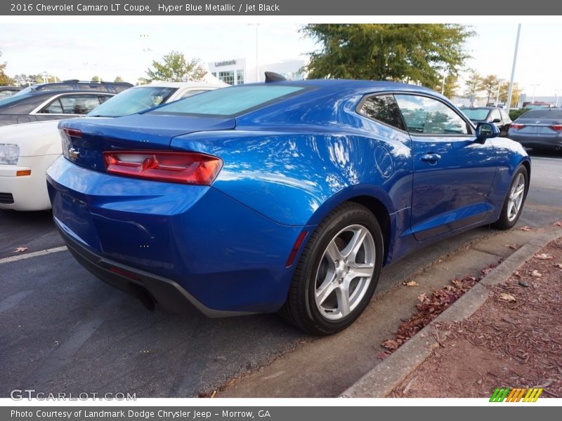 Hyper Blue Metallic / Jet Black 2016 Chevrolet Camaro LT Coupe
