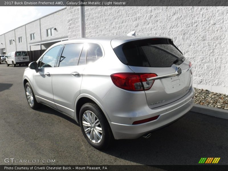 Galaxy Silver Metallic / Light Neutral 2017 Buick Envision Preferred AWD