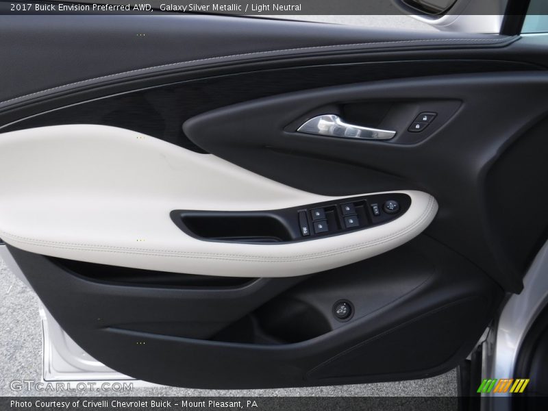 Galaxy Silver Metallic / Light Neutral 2017 Buick Envision Preferred AWD